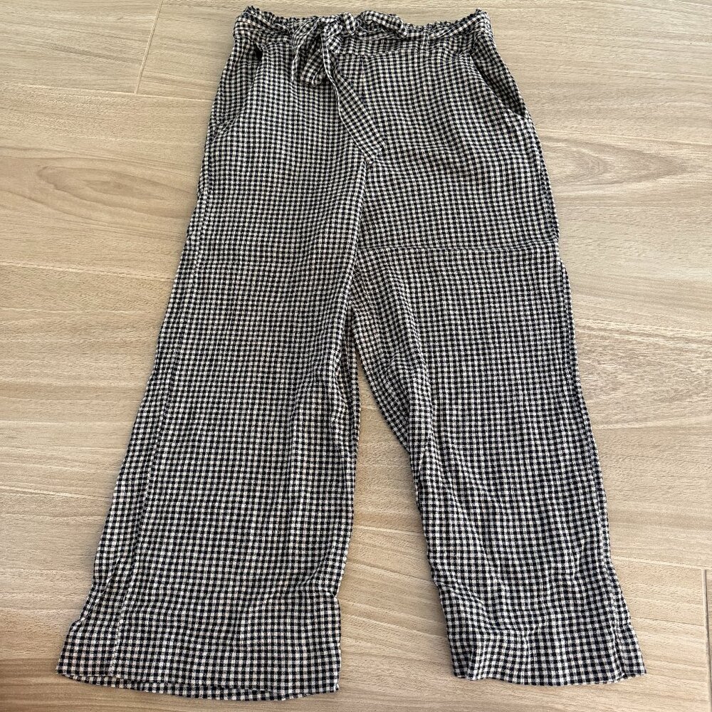 LC Lauren Conrad Gingham Wide Leg Pants